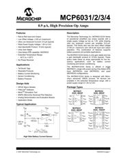 MCP6034 数据规格书 1