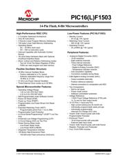 PIC16F1503-I/SL 数据手册