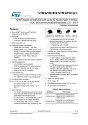 STM32F031K4U6 数据规格书 1