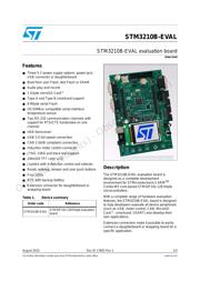STM3210B-EVAL 数据规格书 1