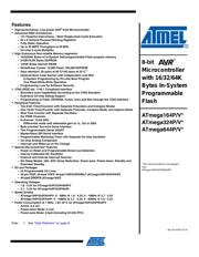 ATMEGA644P-20AU 数据规格书 1