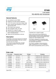 ST485 datasheet.datasheet_page 1