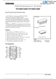 TC74HC74AF 数据规格书 1