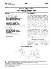 OPA690IDG4 数据规格书 1