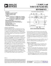 AD7470ARU-REEL datasheet.datasheet_page 1