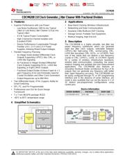 CDCM6208V2RGZT Datenblatt PDF