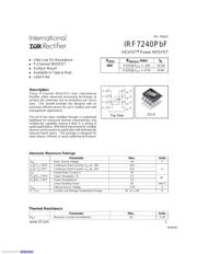 IRF7240TRPBF Datenblatt PDF