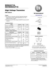 BSS63LT1G 数据规格书 1