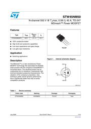 STW45NM50 datasheet.datasheet_page 1