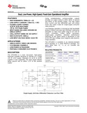 OPA2832 datasheet.datasheet_page 1