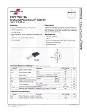 FDPF770N15A 数据规格书 1