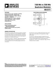 ADL5372-EVALZ 数据规格书 1