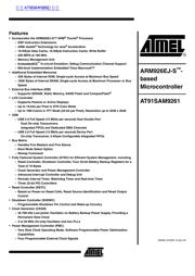 AT91SAM9261 datasheet.datasheet_page 1