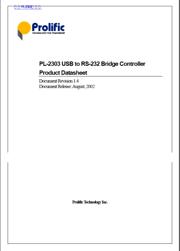 PL2303HXD 数据规格书 1