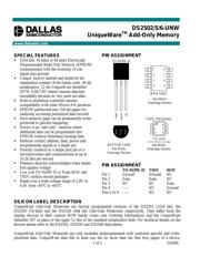 DS2505-UNW datasheet.datasheet_page 1