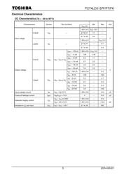 TC74LCX157F(F) 数据规格书 5