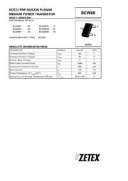 BCW68HTA 数据规格书 1