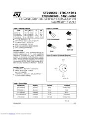 STQ1HNK60R datasheet.datasheet_page 1