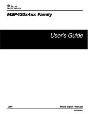 MSP430FG4618IZQWT Benutzerreferenzhandbuch
