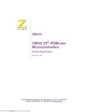 Z86C9116PEC 数据规格书 1