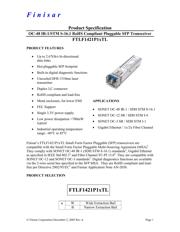 FTLF1421P1WTL 数据规格书 1