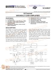 VCA8617 datasheet.datasheet_page 1