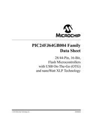 PIC24FJ64GB004-I/ML Datenblatt PDF