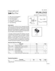 IRLML2502 Datenblatt PDF