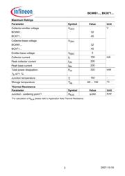 BCX71 数据规格书 2