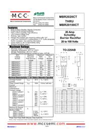 MBR20100CT-BP 数据规格书 1