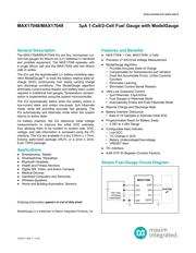 MAX17048G+T10 Datenblatt PDF