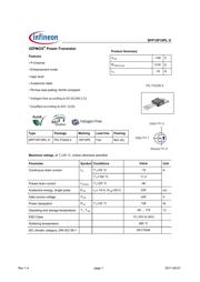 SPP15P10PL H 数据规格书 1