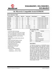 93C46AT-E/MS 数据规格书 1