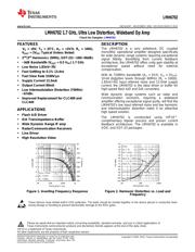 LMH6702MF/NOPB 数据规格书 1