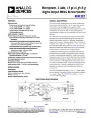 ADXL362BCCZ Datenblatt PDF