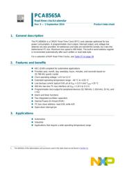 PCA8565AU/5BB/1,01 datasheet.datasheet_page 1