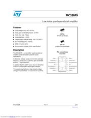 MC33079 Datenblatt PDF