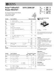 IXFN200N10P 数据规格书 1