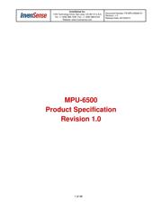 MPU-6500 datasheet.datasheet_page 1