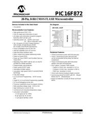 PIC16F872 数据规格书 1