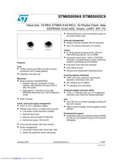 STM8S005K6 datasheet.datasheet_page 1