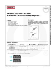 KA78M05TU datasheet.datasheet_page 1