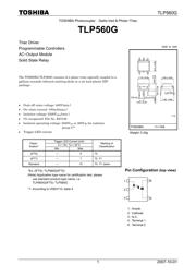 TLP560 datasheet.datasheet_page 1