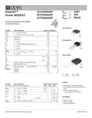 IXTP50N20P 数据规格书 1