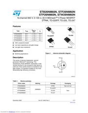 STB26NM60N datasheet.datasheet_page 1