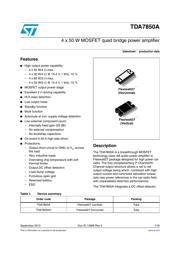 TDA7850 datasheet.datasheet_page 1