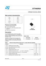 STTH60R04W 数据规格书 1