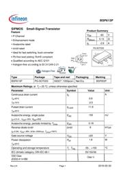 BSP613PH6327XTSA1 数据规格书 1