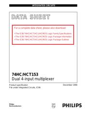 74HCT153N datasheet.datasheet_page 1