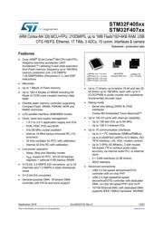 STM32F407ZET6 Datenblatt PDF